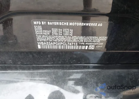 2024 BMW 4 Series Gran Coupe 430I xDrive из США, поврежденный, VIN WBA73AV05RFP91704